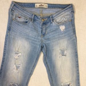 Distressed Hollister Flare Jean Bootcut